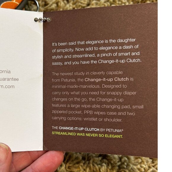 NWT Petunia Pickle Bottom Change It Up Diaper Bag Clutch in Santiago Sunset - Picture 11 of 12